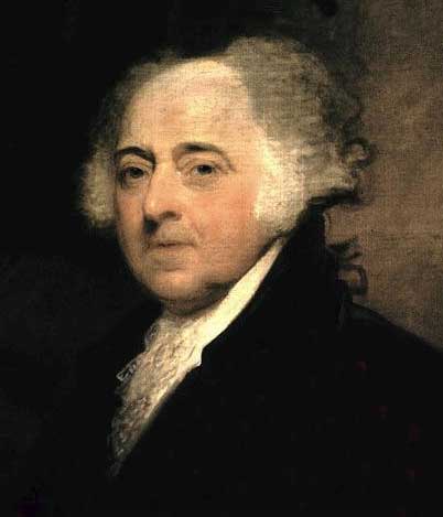 Second President of the US. Painting by Gilbert Stuart